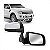 Retrovisor externo ranger ford de 2013 a 2023 lado esquerdo cromado fixo - Imagem 1