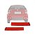 Refletor para para choque palio fiat de 2004 a 2015 traseiro lado esquerdo vermelho escuro tipo zoiao - Imagem 1