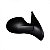 Retrovisor externo clio renault de 2012 a 2016 e symbol renault de 2009 a 2012 lado esquerdo com controle manual e capa texturizada sem pisca - Imagem 2