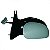 Retrovisor externo 406 peugeot de 1997 a 2004 lado direito lente azul acabamento primer elétrico térmico sem sensor de temperatura - Imagem 2