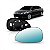 Subconjunto de retrovisor c4 citroën de 2008 a 2010 lado esquerdo azul térmico e asférico - Imagem 1