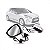 Retrovisor ds3 citroën de 2013 a 2014 lado esquerdo cromado externo elétrico com pisca - Imagem 1