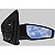 Retrovisor sentra nissan de 2007 a 2009 lado esquerdo preto externo com controle manual - Imagem 2