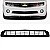 Grade para para choque camaro chevrolet de 2010 a 2013 dianteira central com um friso versões rs e ls - Imagem 1