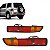 Lanterna do para choque pajero full mitsubishi de 2000 a 2002 traseira lado esquerdo vermelha e âmbar - Imagem 1