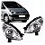 Farol picasso citroën de 1999 a 2004 lado esquerdo lente raiada - Imagem 1