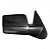 Retrovisor externo ranger ford de 2010 a 2012 lado esquerdo preto manual para pintura - Imagem 2