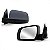 Retrovisor externo ranger ford de 2013 a 2023 lado direito preto elétrico com capa em primer - Imagem 3