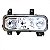 Farol atego 1315 1318 1518 1718 mercedes benz lado esquerdo com auxiliar raiado - Imagem 2
