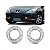 Moldura inferior de para choque para farol auxiliar 307 peugeot de 2007 a 2012 lado direito e lado esquerdo cromada - Imagem 1