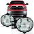 Farol auxiliar ram dodge de 2004 a 2009 lado direito verde escuro - Imagem 1
