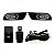 Kit de farol auxiliar civic honda de 2012 a 2014 com grade e aro cromado - Imagem 2