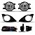 Kit farol auxiliar corolla toyota de 2009 a 2011 com grade e aro cromado - Imagem 2