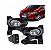 Kit farol auxiliar city honda de 2009 a 2011 com aro preto - Imagem 1