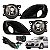Kit de farol auxiliar fiesta ford de 2010 a 2014 rocam com grade grande - Imagem 2