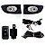Kit de farol auxiliar fit honda de 2003 a 2006 com grade - Imagem 2