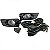 Kit de farol auxiliar accord honda de 2006 a 2007 preto com grade - Imagem 2