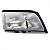 Farol c220 mercedes benz de 1994 a 1996 lado direito foco duplo com milha - Imagem 2