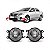 Farol auxiliar corolla toyota de 2009 a 2013 lado direito vidro - Imagem 1