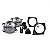 Kit de farol auxiliar triton sport mitsubishi de 2017 a 2025 com aro cromado - Imagem 3