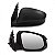 Retrovisor hilux toyota de 2016 a 2025 lado esquerdo preto externo fixo com capa texturizada sem pisca para picape - Imagem 3