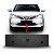 Suporte de placa etios toyota de 2017 a 2021 preto texturizado - Imagem 1