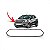 Friso da grade do radiador ka ford de 2019 a 2022 cinza - Imagem 1