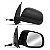 Retrovisor externo march nissan de 2011 a 2013 lado esquerdo com controle manual - Imagem 3