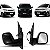 Retrovisor externo expert peugeot e jumpy citroën de 2018 a 2025 e scudo fiat de 2023 a 2025 lado esquerdo elétrico - Imagem 1