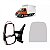 Lente de retrovisor iveco de 2008 a 2020 lado esquerdo suporte - Imagem 1