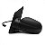 Retrovisor externo fox e crossfox e spacefox volkswagen de 2004 a 2009 lado esquerdo elétrico - Imagem 2