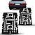 Circuito de lanterna gol volkswagen de 1987 a 1996 traseiro lado direito e lado esquerdo lanterna e freio - Imagem 1