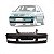 Para choque gol volkswagen de 1999 a 2003 dianteiro preto liso com friso geração 3 ponteira para choque - Imagem 1