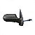 Retrovisor gol volkswagen de 1999 a 2008 lado direito externo com controle manual quatro portas geração 3 ponteira para choque - Imagem 2