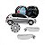 Kit de maçaneta e tampa de combustível 206 peugeot de 1998 a 2010 cromado acetinado duas portas - Imagem 1