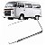 Friso kombi volkswagen de 1982 a 1998 lado esquerdo cromado com pestana - Imagem 1
