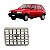 Difusor de entrada de ar uno fiat de 1995 a 2013 lateral lado esquerdo cromado com aletas - Imagem 1