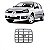 Difusor de entrada de ar clio renault de 2000 a 2011 central lado direito cromado - Imagem 1