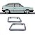 Moldura de maçaneta de porta gol volkswagen de 1980 a 1987 lado direito cinza com duas peças - Imagem 1