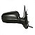 Retrovisor externo gol volkswagen de 1999 a 2008 lado esquerdo terceira e quarta gerações quatro portas com controle manual com pisca - Imagem 2