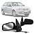 Retrovisor externo gol volkswagen de 1999 a 2008 lado esquerdo bicolor duas portas com controle manual - Imagem 1