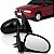 Retrovisor gol volkswagen de 1995 a 1999 lado direito externo bicolor fixo duas portas - Imagem 1