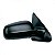 Retrovisor externo gol volkswagen de 1999 a 2008 lado direito verde escuro bicolor com controle manual duas portas geração três ponteira para choque - Imagem 2