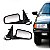 Retrovisor santana volkswagen de 1991 a 1998 lado esquerdo verde escuro externo com controle manual - Imagem 1