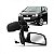 Retrovisor polo volkswagen de 2003 a 2011 lado esquerdo verde escuro externo com controle manual - Imagem 1