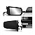 Retrovisor externo chevette chevrolet de 1987 a 1996 lado esquerdo com controle manual - Imagem 1