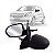 Retrovisor externo agile chevrolet de 2009 a 2014 montana chevrolet de 2011 a 2021 lado direito com controle manual - Imagem 1