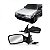 Retrovisor externo uno fiat de 2001 a 2004 lado direito verde escuro bicolor com controle manual fire duas portas - Imagem 1