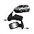 Retrovisor externo palio fiat de 1996 a 2000 lado esquerdo verde escuro duas portas bicolor com controle manual - Imagem 1