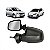Retrovisor externo logan e sandero renault de 2011 a 2013 lado esquerdo verde escuro com controle manual e carcaça grande - Imagem 1